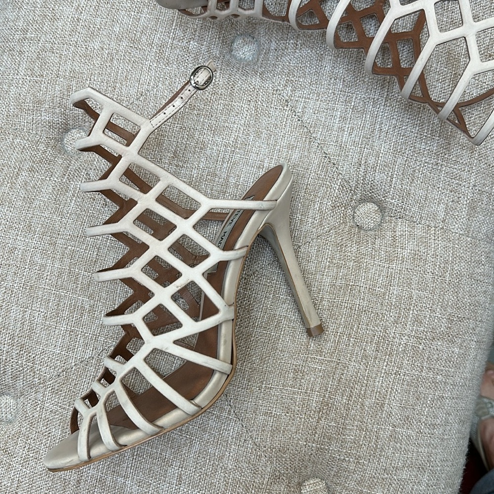 Steve Madden genuine leather Slithur heel sandal